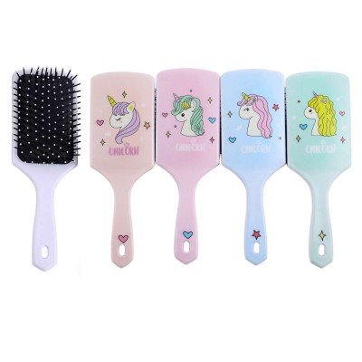 Wholesale small hair brush plastic massage and cute hair brush for girls