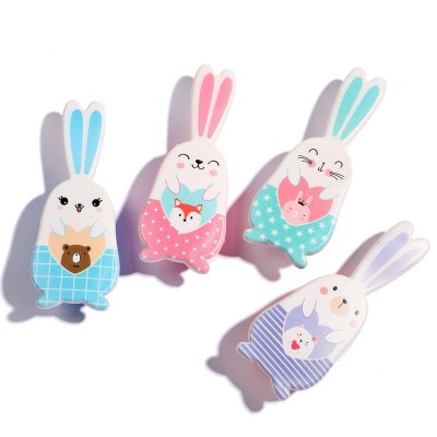 Hot sell hair baby brush cute rabbit nylon hair brush