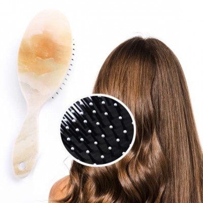 Top selling hair brush print marble hair brush